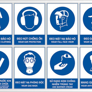 8 Safety standard signs