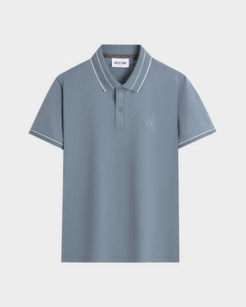 Aristino Elite Men's Dark Gray Polo Shirt Cotton Slim Fit APS115S3EC